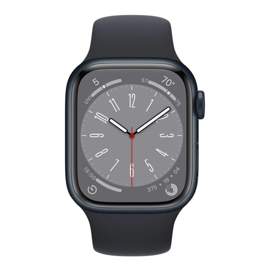 Смарт-часы Apple Watch S8 - 41 mm GPS Midnight/Black Sport band