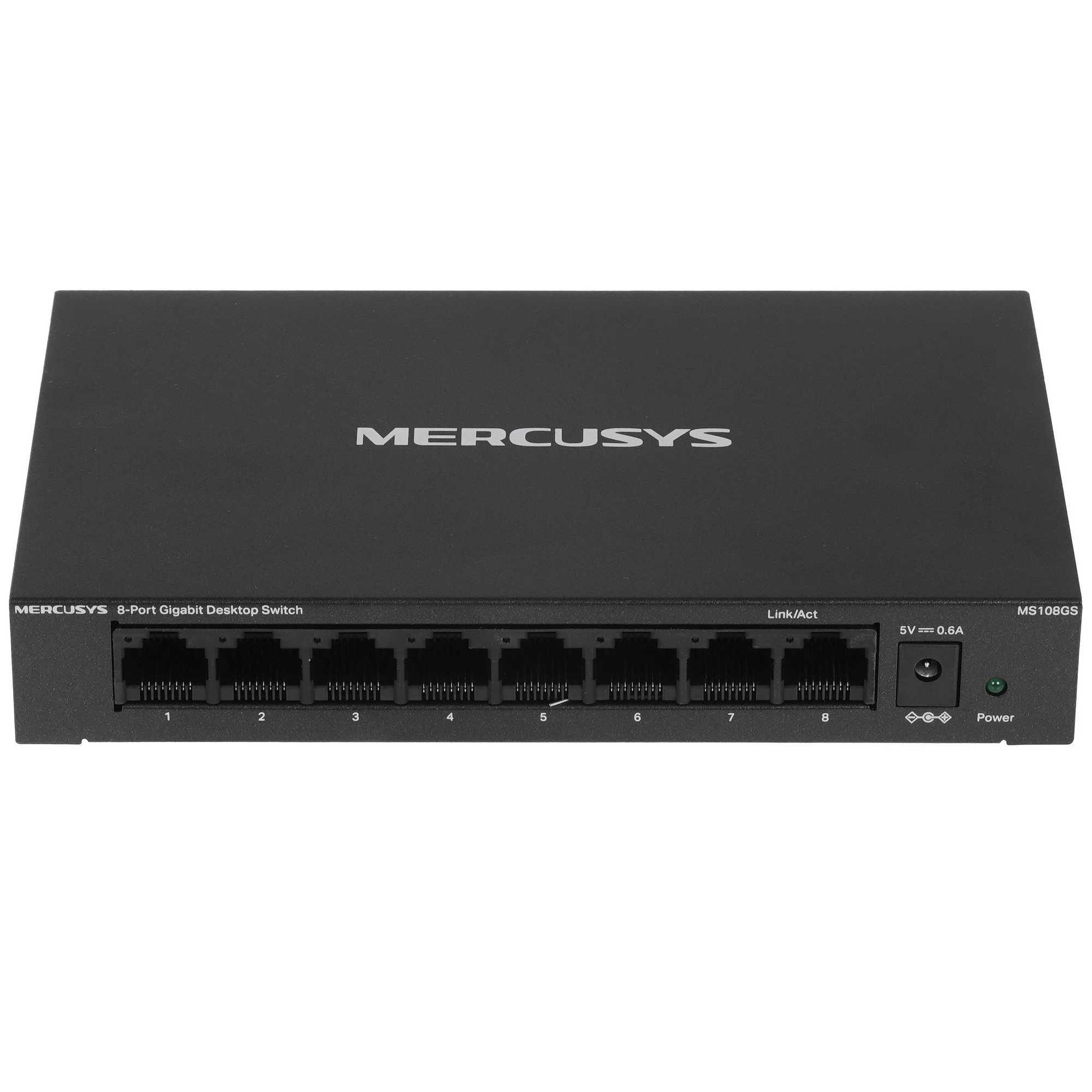 Коммутатор Mercusys MS108GS, 8 портов, 1 Гбит/с, неуправляемый