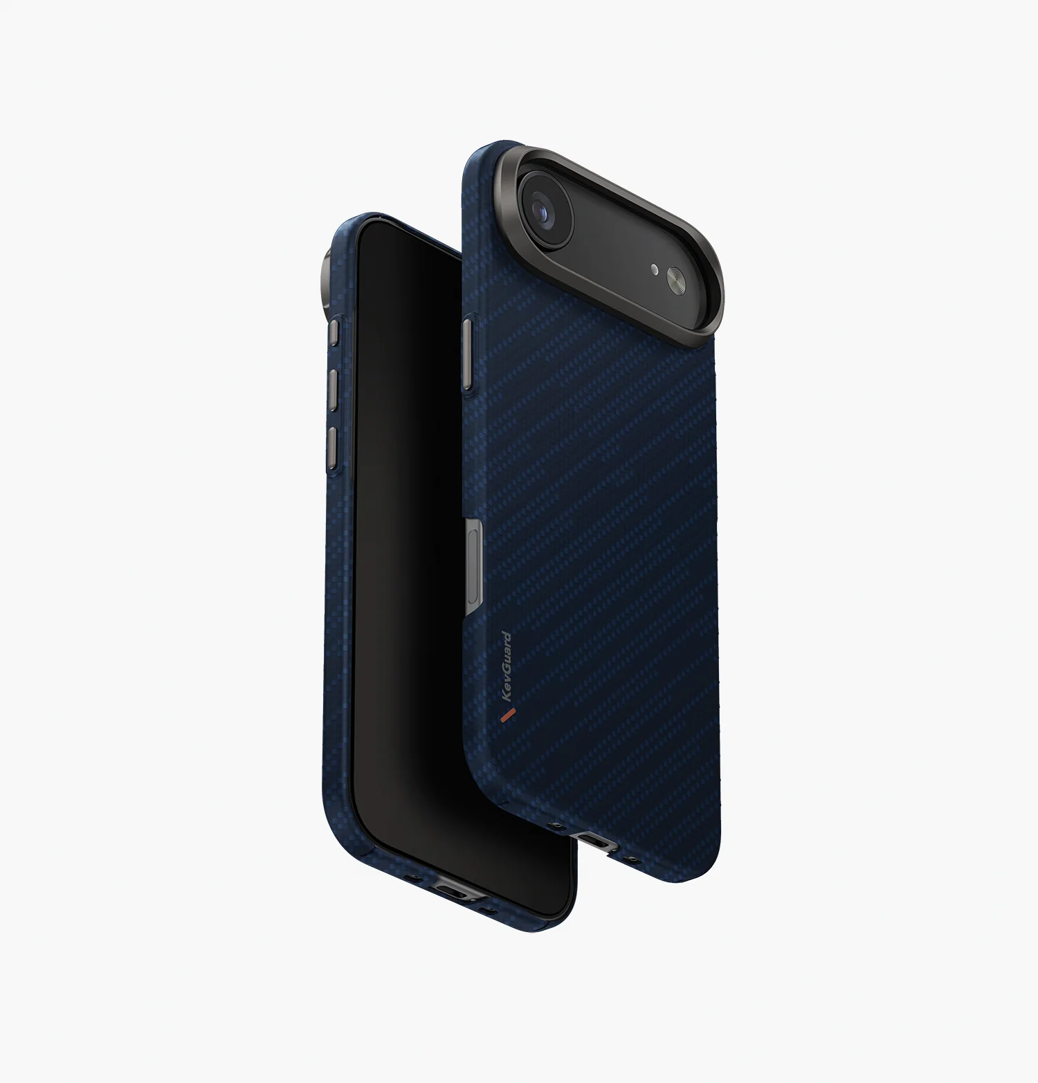 Чехол Uniq для iPhone 17 Air KEVA EDGE Full Kevlar (MagSafe), Синий