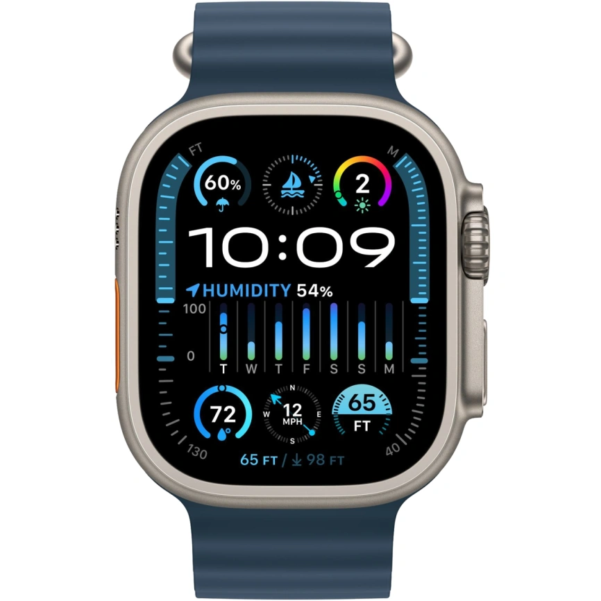Смарт-часы Apple Watch Ultra 2 49mm ремешок Ocean Band Blue