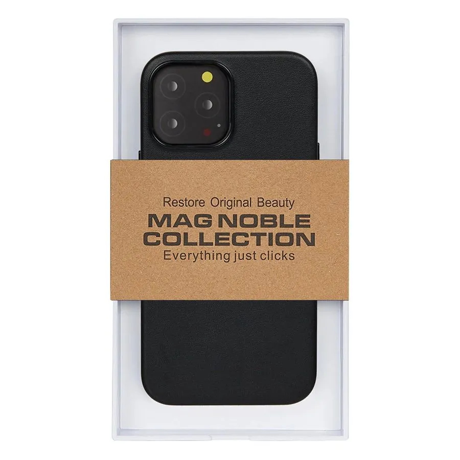 Чехол Leather Case with MagSafe KZDOO Mag Noble Collection для iPhone 15 Pro Черный