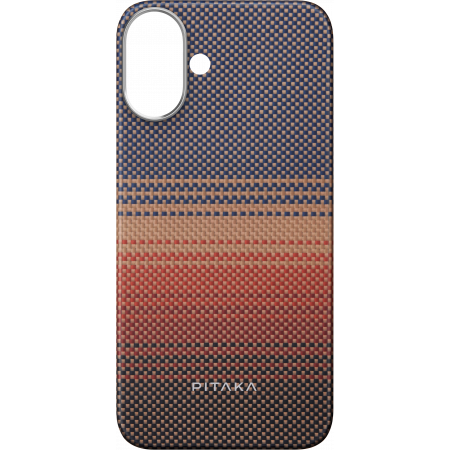 Чехол Pitaka Tactile Woven case для iPhone 16 Plus - Sunset Чехол Pitaka Tactile Woven case для iPhone 16 Plus - Sunset