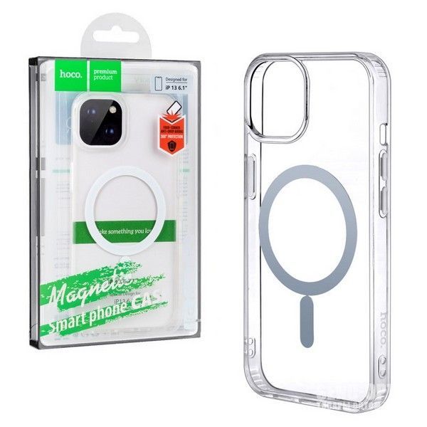 Чехол Hoco Magnetic series airbag anti-fall protective shell силиконовый для iPhone 15 Pro Прозрачный TPU1561MT Чехол Hoco Magnetic series airbag anti-fall protective shell силиконовый для iPhone 15 Pro Прозрачный TPU1561MT
