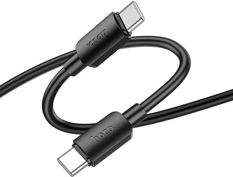 Кабель USB-C HOCO X96 Hyper Type-C - Type-C, 3A, 60W, 25 см, белый Черный