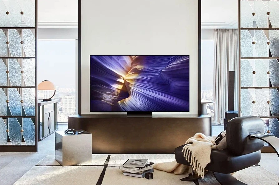 Телевизор Samsung QE65S90FAEXRU 65" черный графит