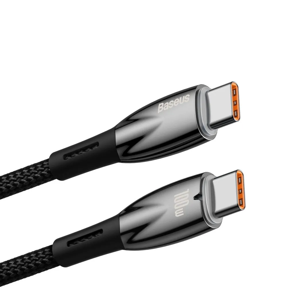 Кабель BASEUS Gem Fast Charging Data Cable USB-C 100W 1 м Черный