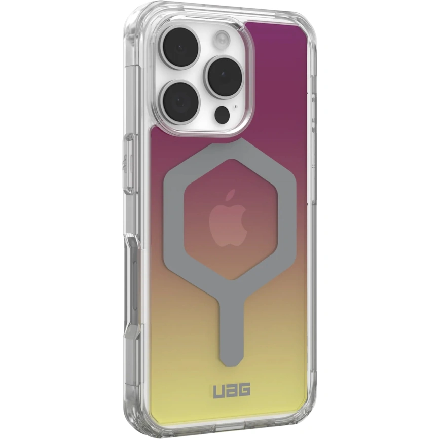 Чехол UAG MagSafe Plyo для iPhone 16 Pro Maroon/Yellow Ombre
