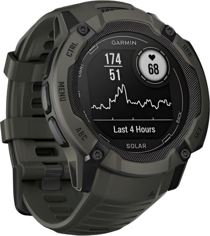 Смарт-часы Garmin Instinct 2X Solar Standard Edition - 50 mm, Темно-зеленый