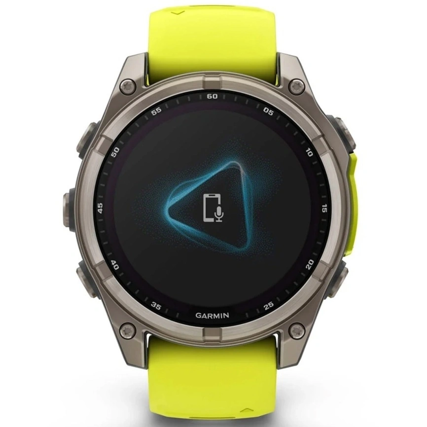Смарт-часы Garmin Fenix 8 51mm Solar Sapphire (010-02907-21) Carbon Gray DLC Titanium with Yellow/Graphite Silicone Band