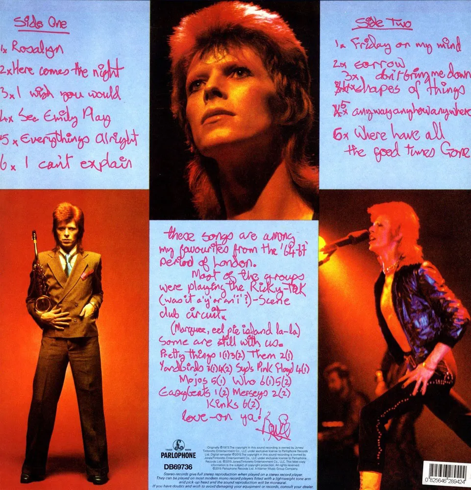 Виниловая пластинка BOWIE DAVID - Pinups