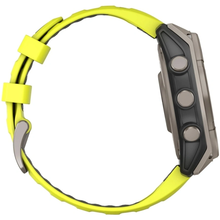 Смарт-часы Garmin Fenix 8 51mm Solar Sapphire (010-02907-21) Carbon Gray DLC Titanium with Yellow/Graphite Silicone Band