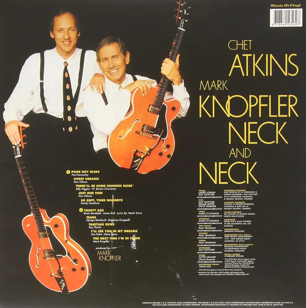 Виниловая пластинка ATKINS CHET & KNOPFLER MARK  - Neck And Neck