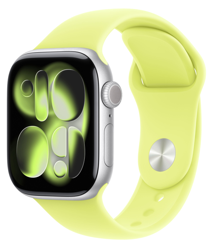 Смарт-часы Apple Watch Series 11, 42 мм (Салатовый | Green) Sport Band S/M