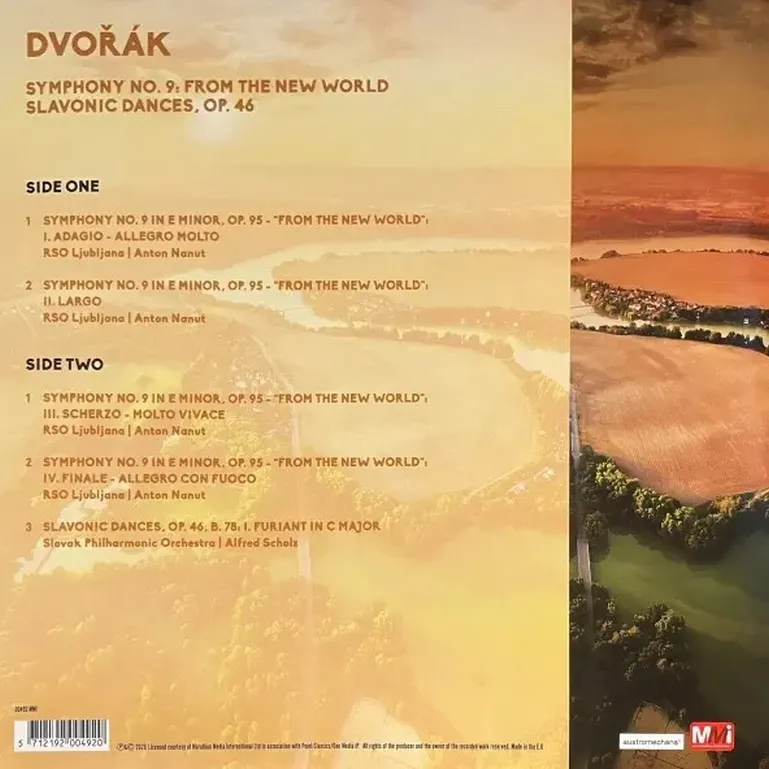 Виниловая пластинка DVORAK ANTONIN - Symphony  No. 9, Slavonic Dances
