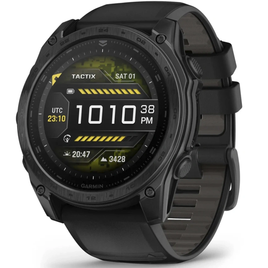 Смарт-часы Garmin Tactix 8 Amoled Sapphire - 51 mm, Черный, черный нейлоновый ремешок