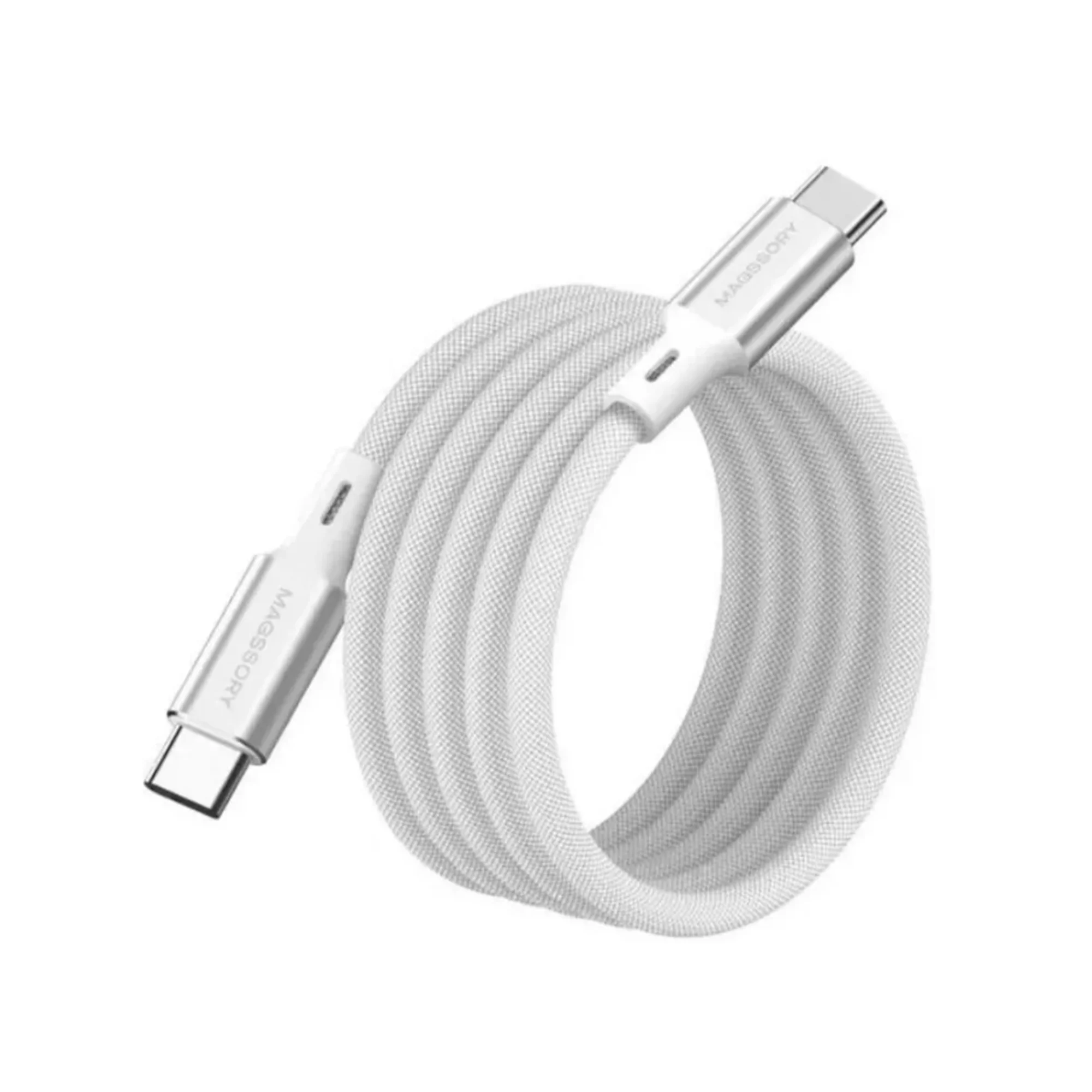 Кабель Magssory Line C 60W USB-C, 2,4 м Белый