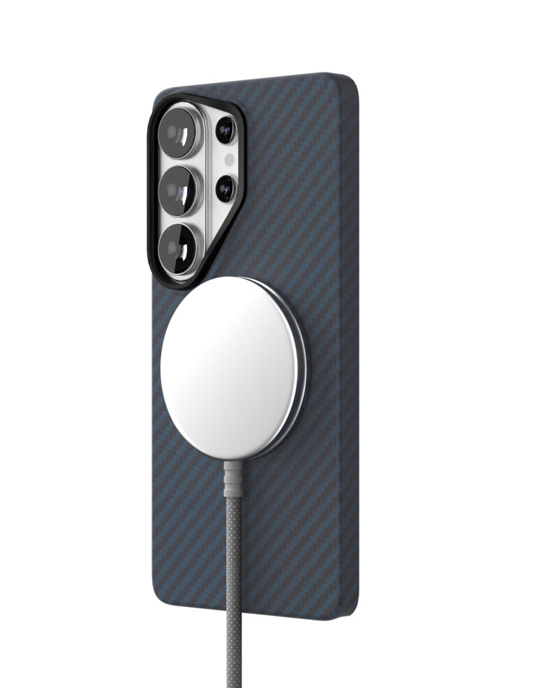 Чехол VLP Kevlar Case с поддержкой MagSafe для Samsung Galaxy S26 Ultra синий