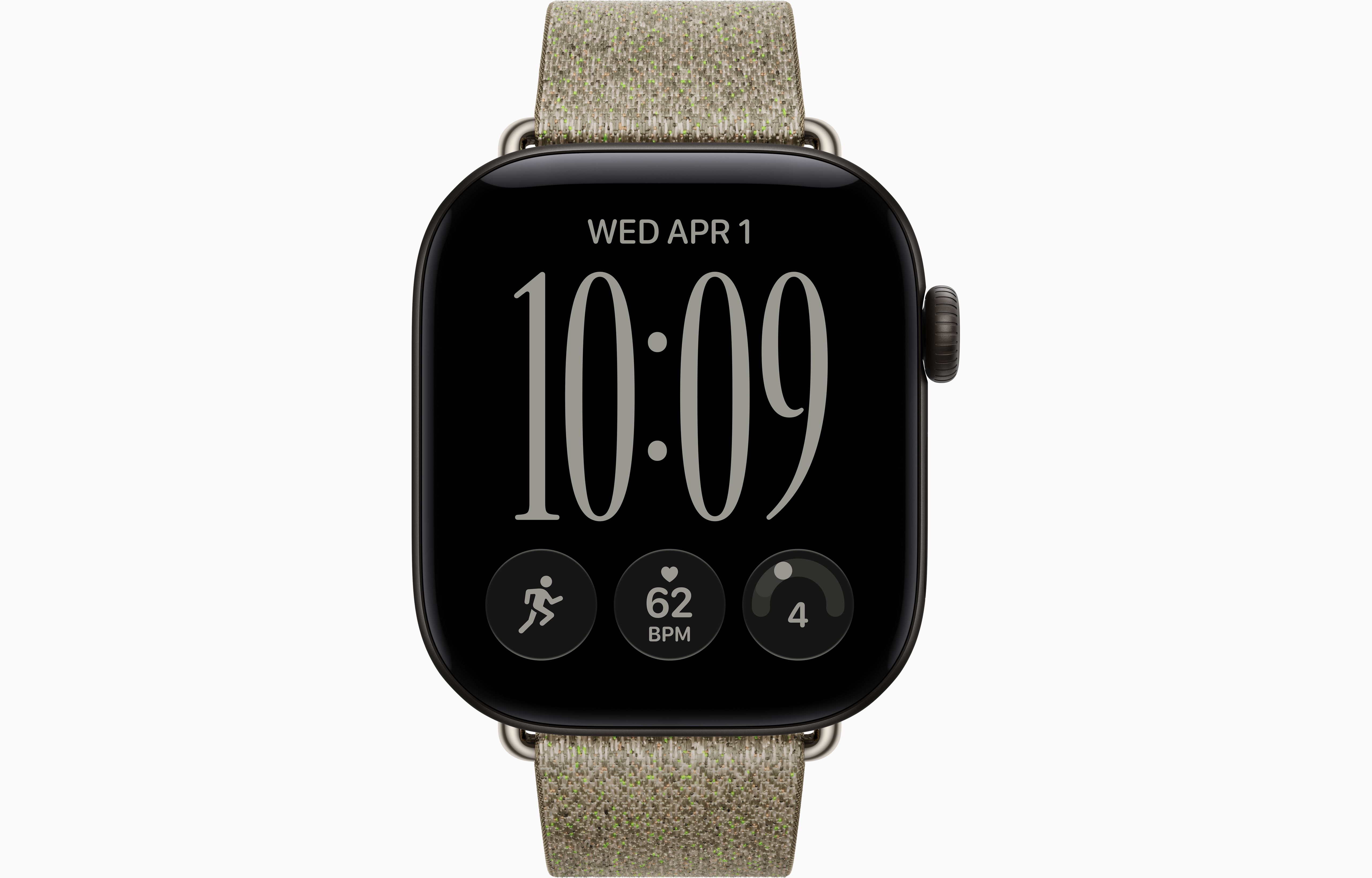 Смарт-часы Apple Watch Series 12, 42 мм, GPS, Aluminum Black, Modern Buckle Sage, L