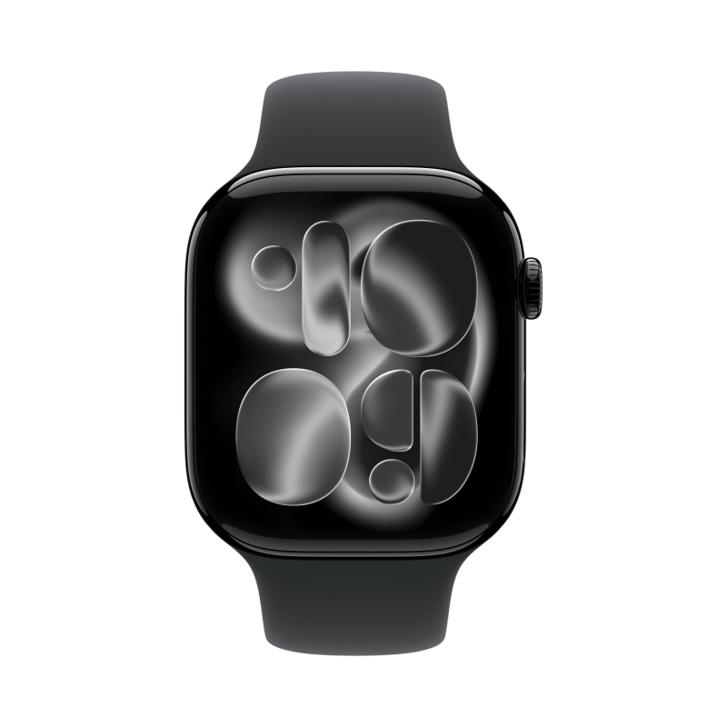 Смарт-часы Apple Watch S11 - 42 mm Aluminum Jet Black case | Black Sport band, S/M