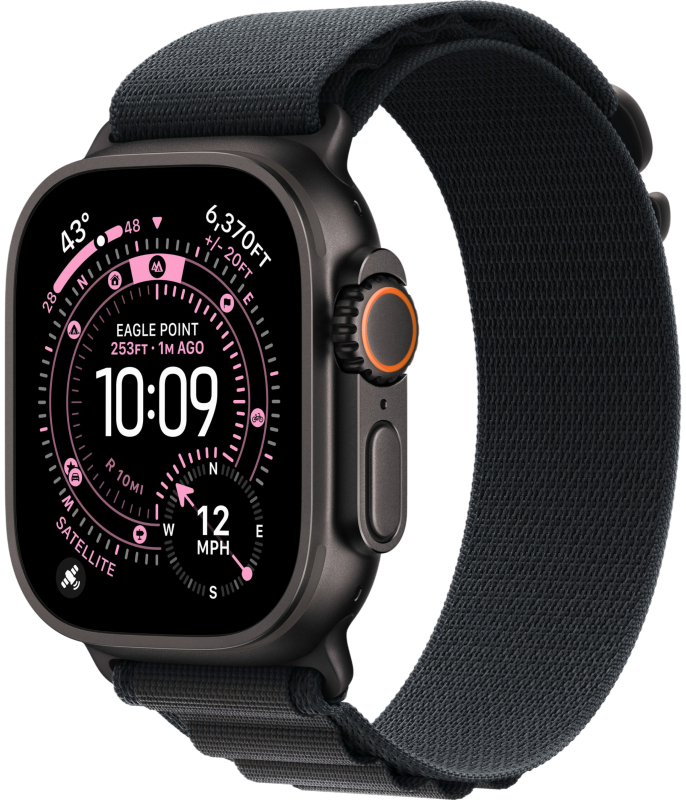 Смарт-часы Apple Watch Ultra 3, 49 мм, Black Titanium Alpine Loop Black M Смарт-часы Apple Watch Ultra 3, 49 мм, Black Titanium Alpine Loop Black M