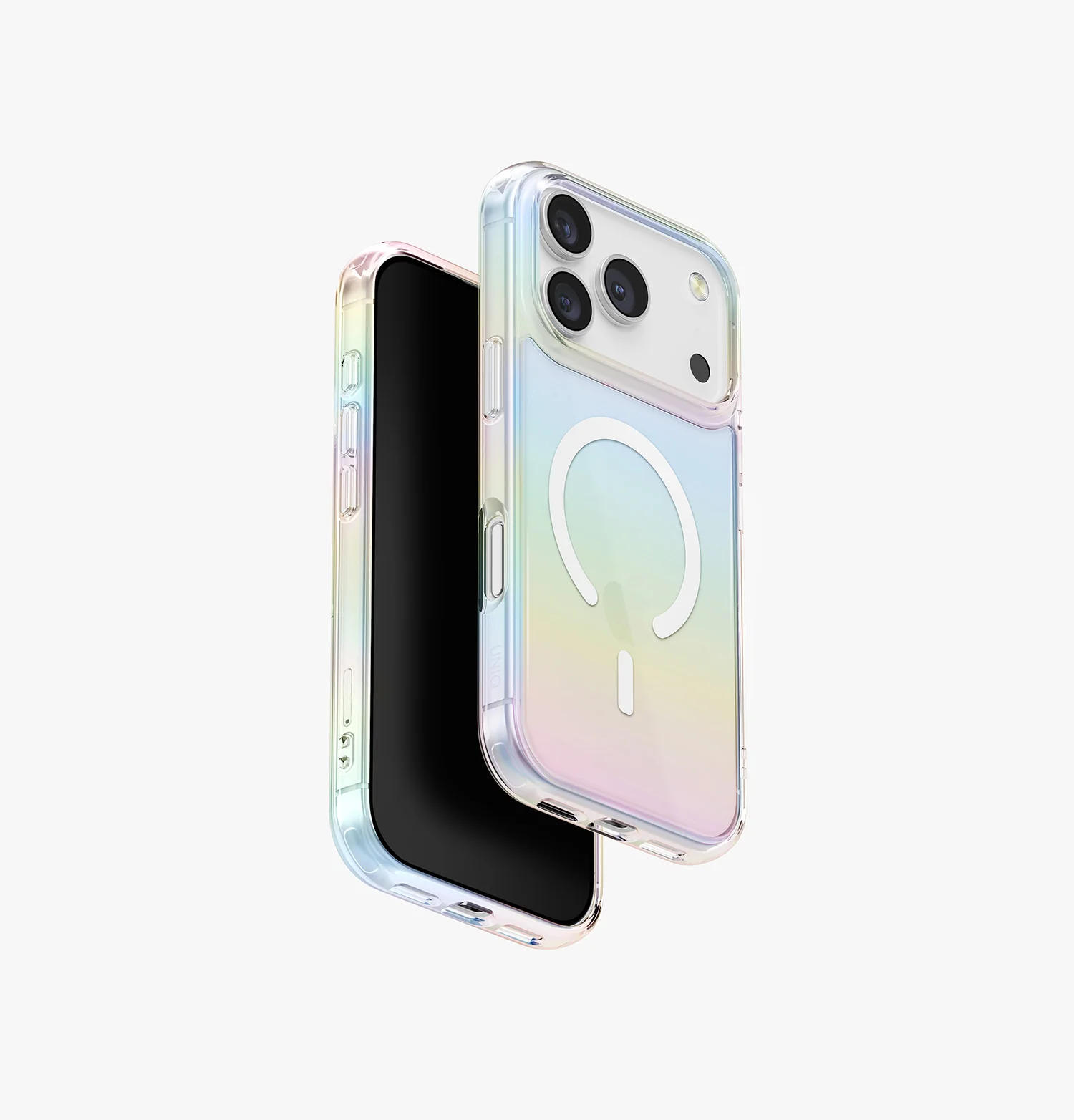 Чехол Uniq для iPhone 17 Pro Iridescia (holographic) (Magsafe), Радужный