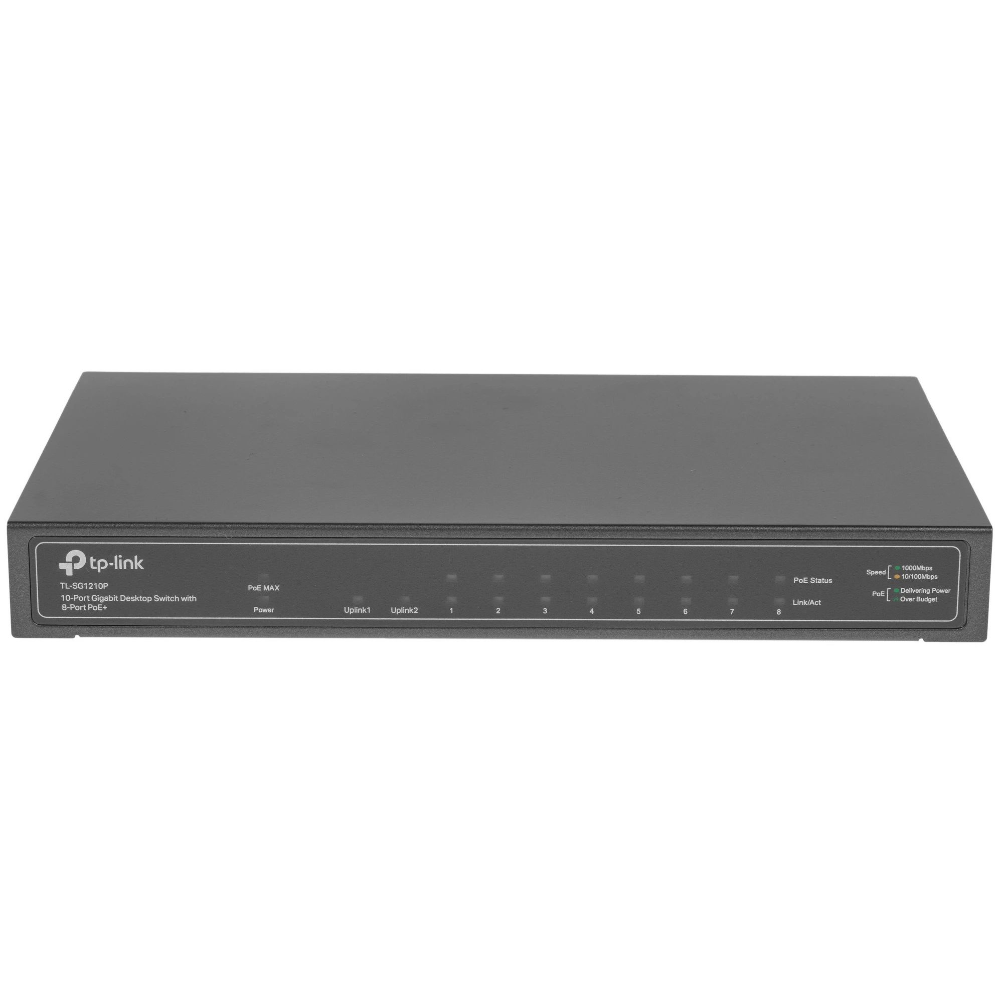 Коммутатор TP-Link TL-SG1210P, 10 портов (8xPoE+), 1 Гбит/с, неуправляемый