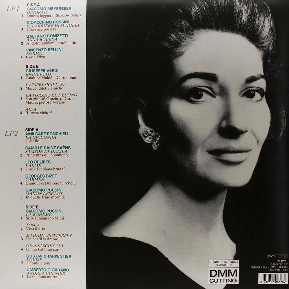 Виниловая пластинка CALLAS MARIA - Incomparable