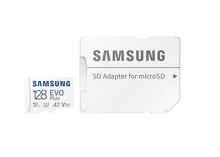 Карта памяти Samsung EVO Plus 128GB MicroSDXC Class 10/UHS-I/U3/130Мб/с MB-MC128KA