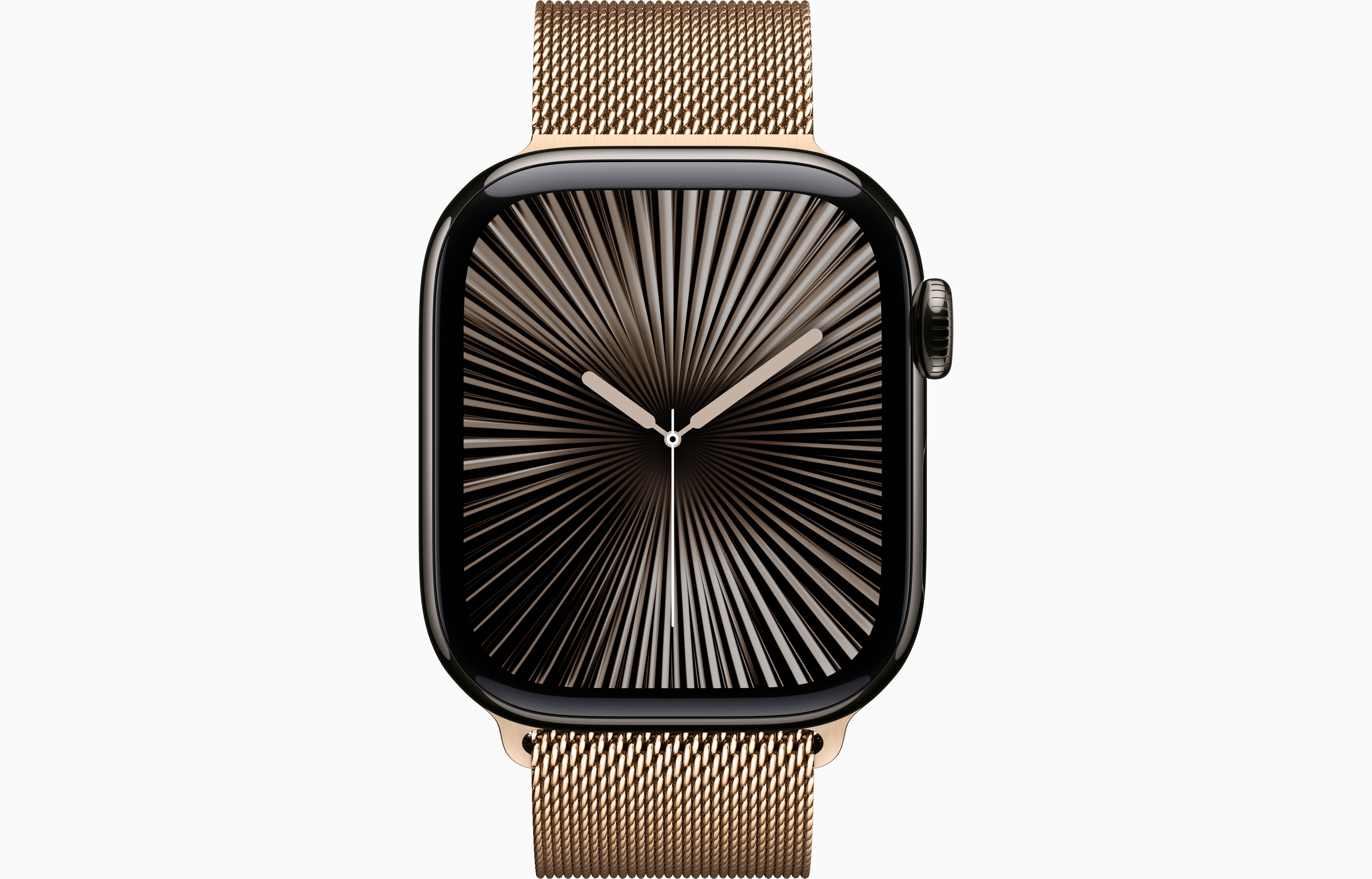 Смарт-часы Apple Watch S10 - 46 mm Титановый корпус, цвет Gold, Milanese Loop, S/M