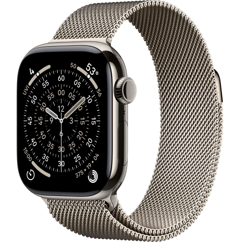 Смарт-часы Apple Watch 11 корпус Natural Titanium 42 мм, Milanese Loop Natural Titanium