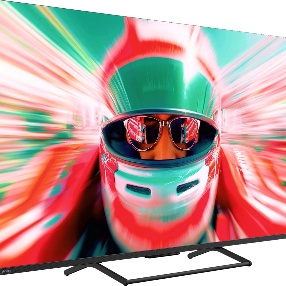 Телевизор Sber 55" (140 см) SDF-55UQ7000MBA, 4K, QLED, черный