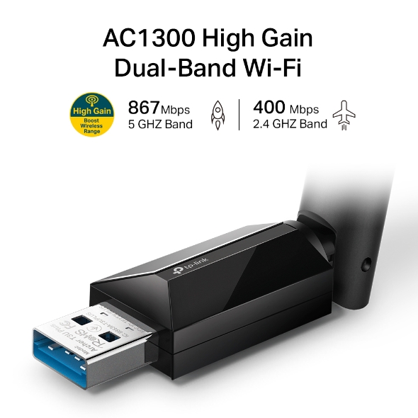 Адаптер Wi-Fi TP-Link Archer T3U, USB 3.0 (Archer T3U)