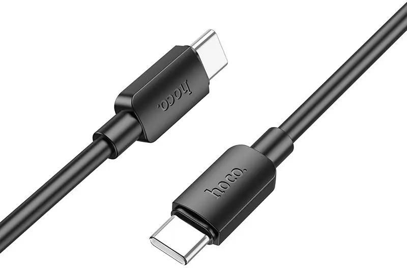 Кабель USB-C HOCO X96 Hyper Type-C - Type-C, 3A, 60W, 25 см, белый Черный