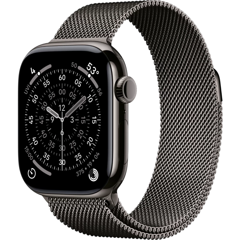 Смарт-часы Apple Watch S11 - 46 mm Titanium Slate case | Slate Milanese Loop, S/M