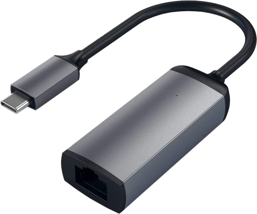 Адаптер Satechi USB-C / Ethernet серый космос (ST-TCENM)