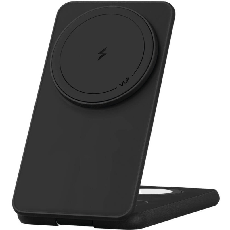 Беспроводное зарядное устройство VLP Alum Power Pro для Apple Черный титан