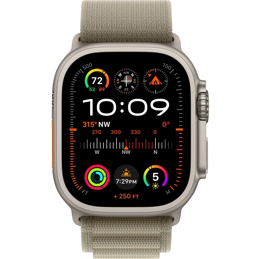 Смарт-часы Apple Watch Ultra 2 - 49 mm ремешок Alpine Loop | Olive, L