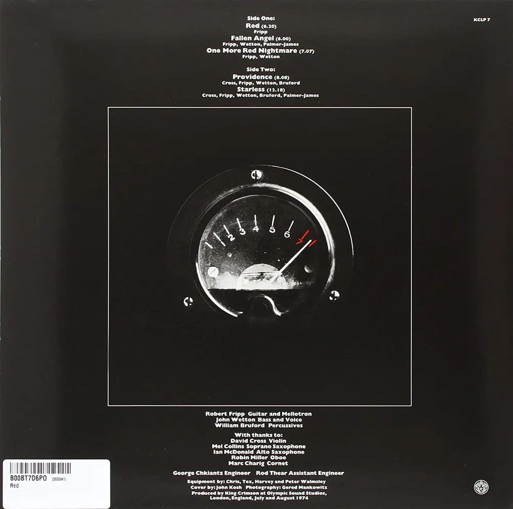 Виниловая пластинка KING CRIMSON - Red (200g)