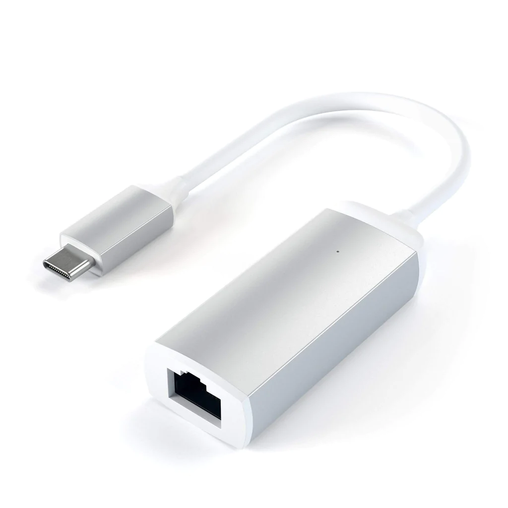 Адаптер Satechi USB-C / Ethernet серебристый (ST-TCENS)