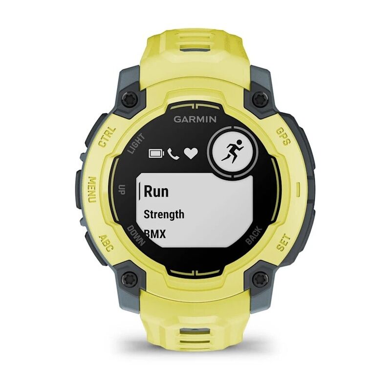 Смарт-часы Garmin Instinct E - 45 mm, Лаймовый, лаймовый силиконовый ремешок