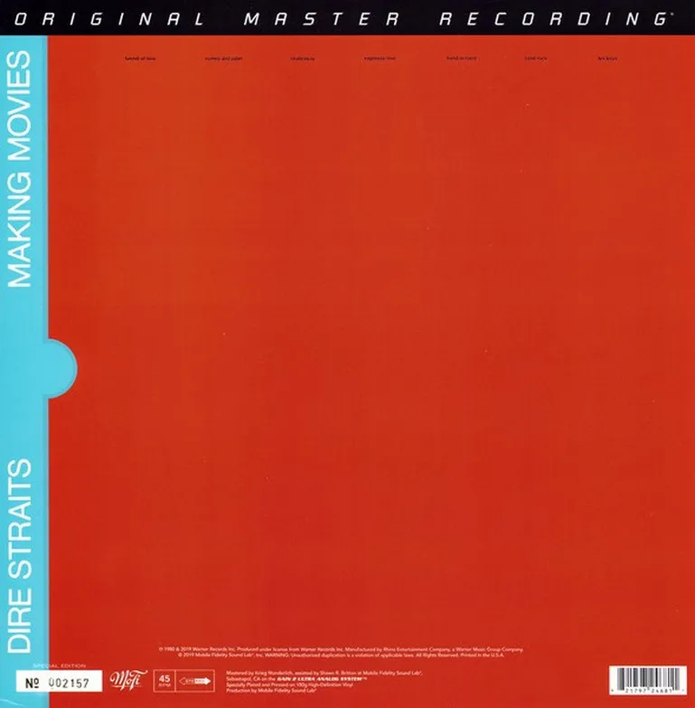 Виниловая пластинка DIRE STRAITS - Making Movies (45 RPM)