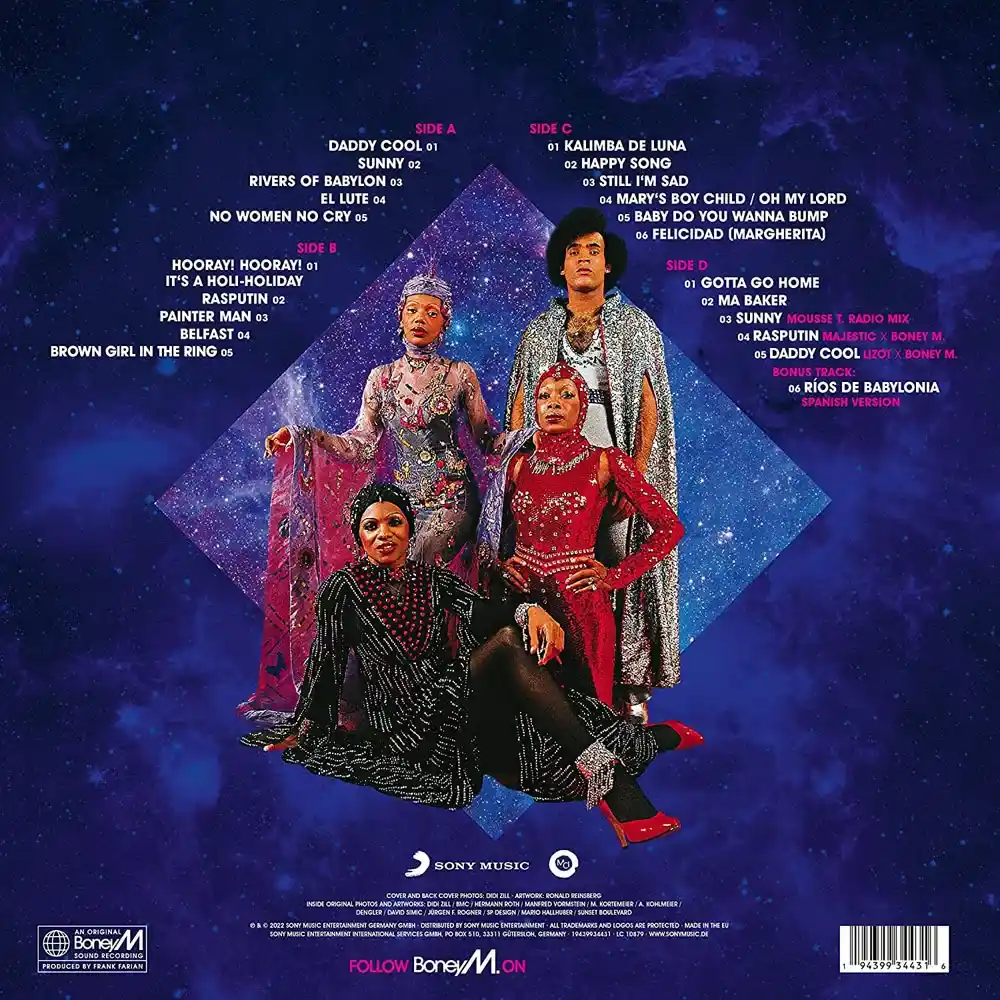 Виниловая пластинка BONEY M. - The Magic of Boney M. (Magenta & Blue Transparent)