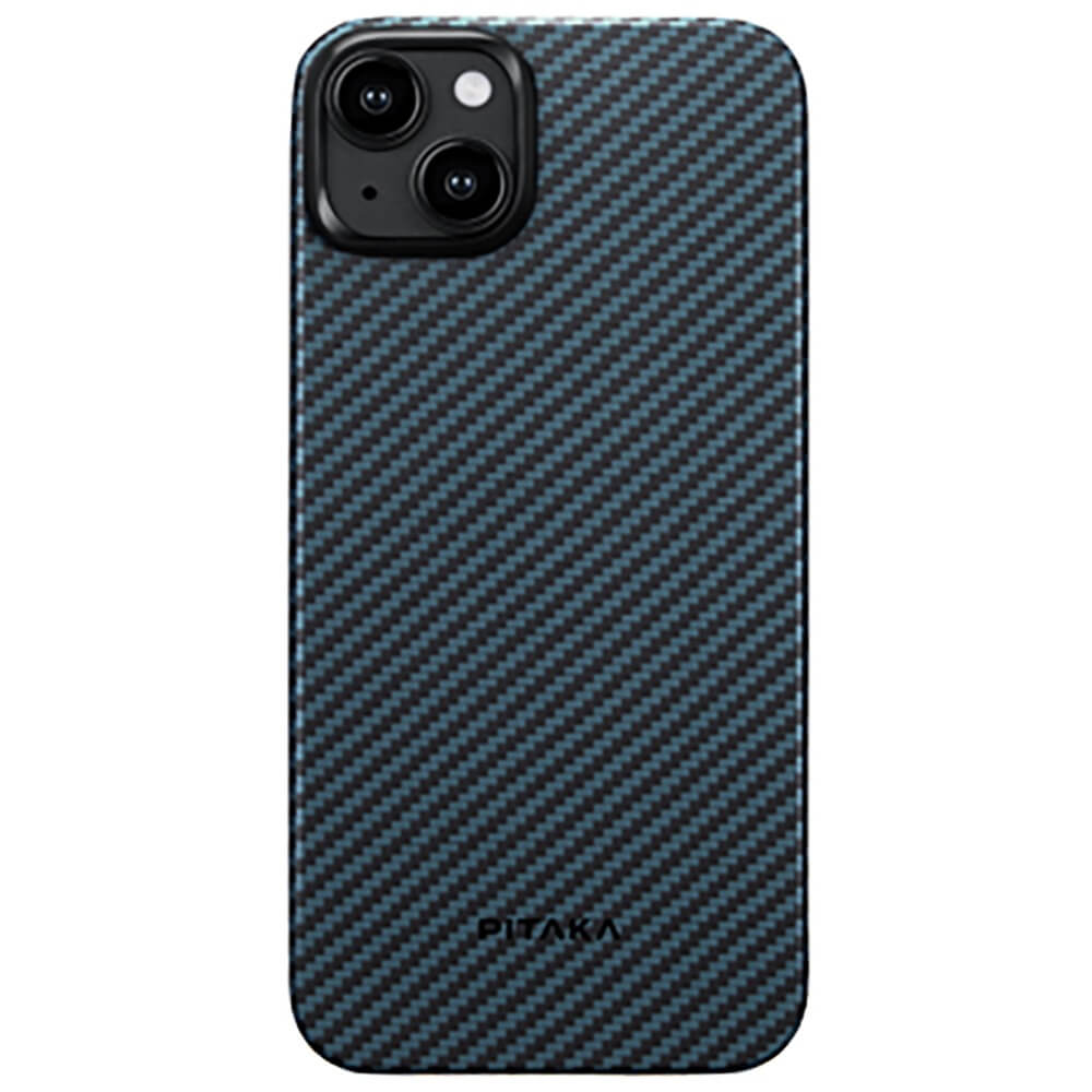 Чехол Pitaka MagEZ Case 4 для iPhone 15 Plus (6.7"), черно-синий, кевлар Чехол Pitaka MagEZ Case 4 для iPhone 15 Plus (6.7"), черно-синий, кевлар