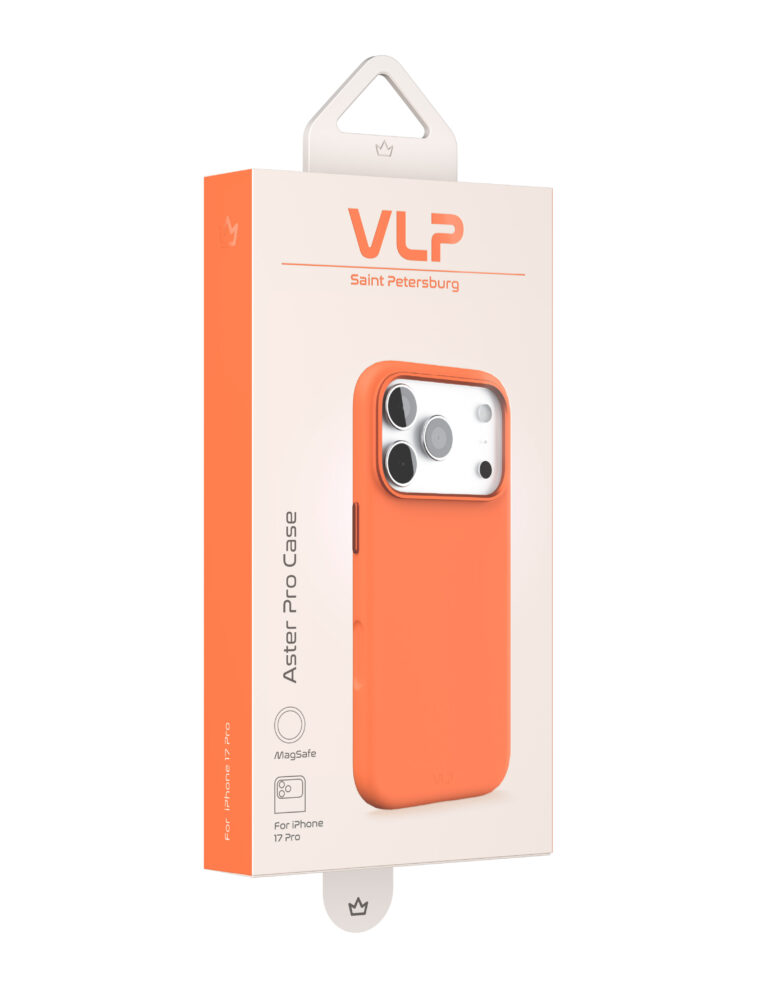 Силиконовый чехол MagSafe VLP Aster Pro Case для iPhone 17 Pro,  Оранжевый