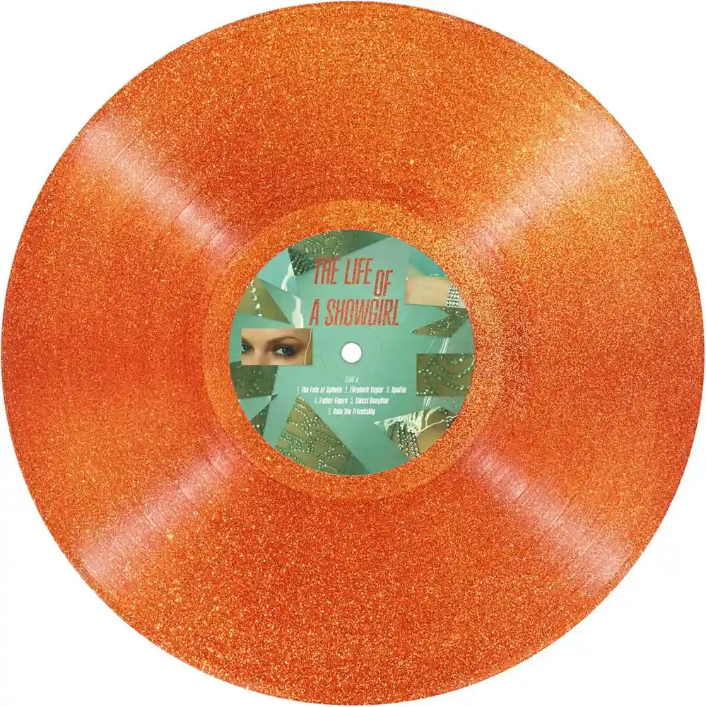 Виниловая пластинка SWIFT TAYLOR - The Life Of A Showgirl: Sweat And Vanilla Perfume (Portofino Orange Glitter)