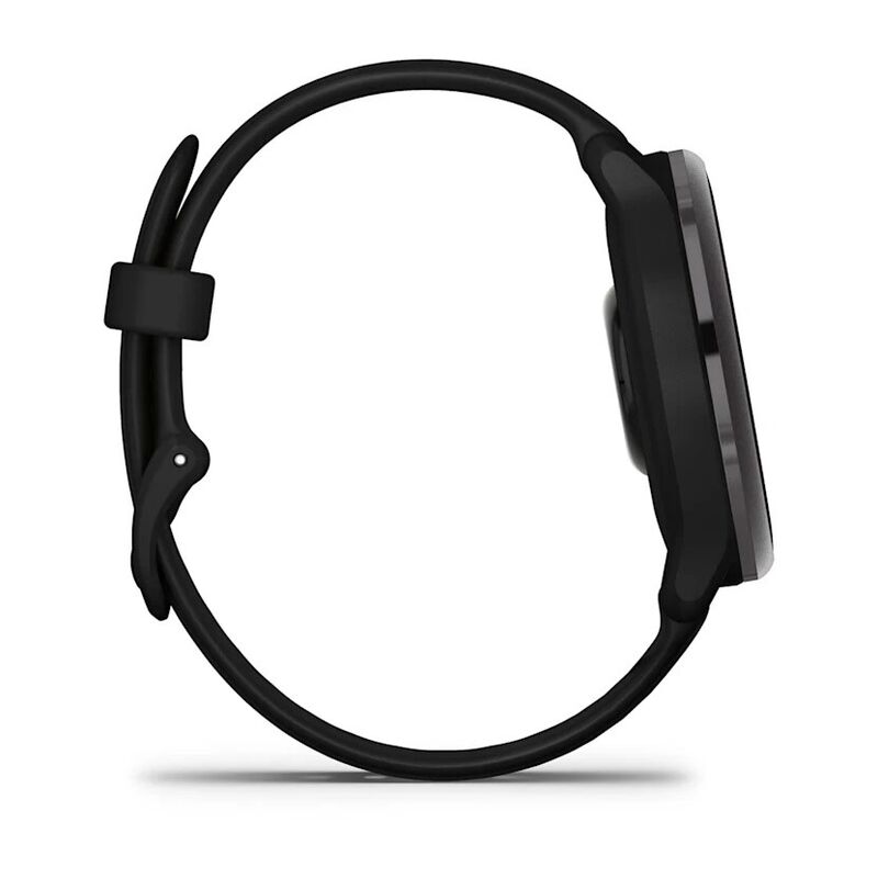 Смарт-часы Garmin Vivoactive 6 - 42 mm, Темно-серый, черный силиконовый ремешок