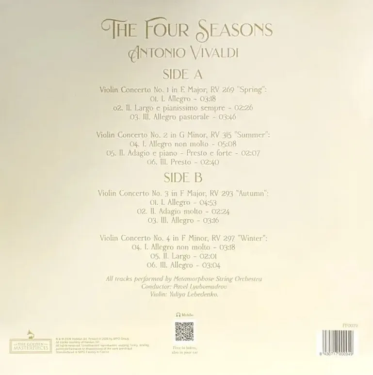 Виниловая пластинка VIVALDI ANTONIO - Four Seasons