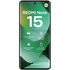 Смартфон Xiaomi Redmi Note 15 4G | 8/256 ГБ (Зеленый | Forest Green)