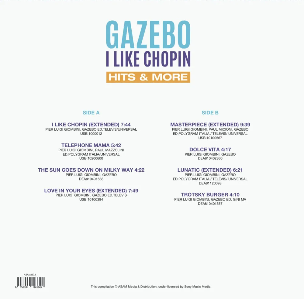 Виниловая пластинка GAZEBO - I Like Chopin – Hits & More