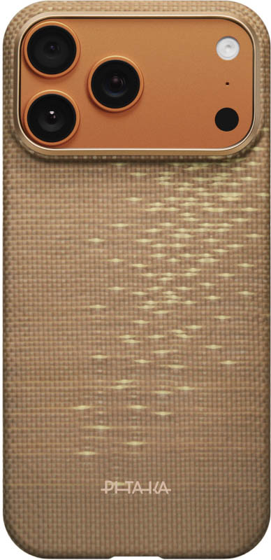 Чехол Pitaka Ultra-Slim Case для iPhone 17 Pro Max, Golden Glint